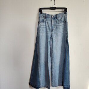 Ladies SZ 24 Madewell Parson Wash Wide-Leg Jean